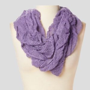 Ruffle Lace Infinity Scarf